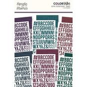 Darks Color Vibe Alphabet Sticker Book - Simple Stories