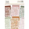 Boho Color Vibe Alphabet Sticker Book - Simple Stories