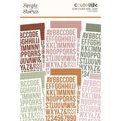 Boho Color Vibe Alphabet Sticker Book - Simple Stories