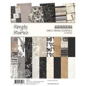 Simple Vintage Essentials 6x8 Pad - Simple Stories - PRE ORDER