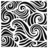 Swirling Waves Mini Stencils - The Crafters Workshop
