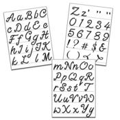 Script Alphabet Stencil 3-pack - The Crafter's Workshop
