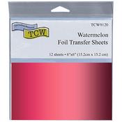 Watermelon 6x6 Foil Transfer Sheets - The Crafters Workshop