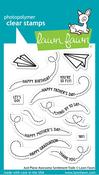 Just Plane Awesome Sentiment Trails Clear Stamps - Lawn Fawn