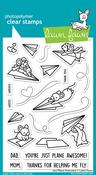 Just Plane Awesome Clear Stamps - Lawn Fawn