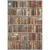 Bookcase Rice Paper - Vintage Library - Stamperia