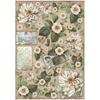 Flowers & Letters Rice Paper - Vintage Library - Stamperia