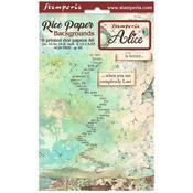 Alice A6 Rice Paper Backgrounds Pack - Stamperia