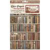 Vintage Library A6 Rice Paper Backgrounds Pack - Stamperia