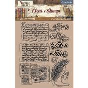 Calligraphy Stamp Set - Vintage Library - Stamperia