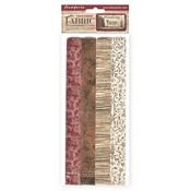 Vintage Library Scrapbooking Fabric Pack - Stamperia