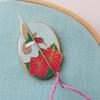 Hummingbird Enamel Needle Minder - Jessica Long Embroidery