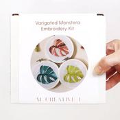Variegated Monstera Embroidery Kit - M Creative J