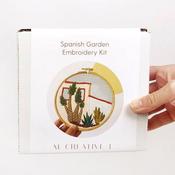 Spanish Gardens Intermediate DIY Embroidery Craft Kit - M Creative J