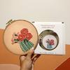 Beginner Flowering Cactus Embroidery Craft Kit - M Creative J