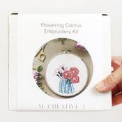Beginner Flowering Cactus Embroidery Craft Kit - M Creative J