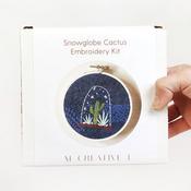 Cactus Snow Globe Embroidery Kit - M Creative J
