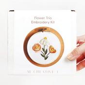 Flower Trio Embroidery Kit - M Creative J