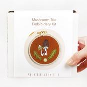 Mushroom Trio Embroidery Kit - M Creative J