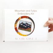 Mountain and Tulip Landscape Embroidery Kit - M Creative J
