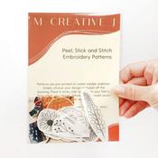 Wildflower Peel Stick and Stitch Hand Embroidery Patterns - M Creative J