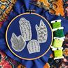 Detailed Cacti Peel Stick and Stitch Hand Embroidery Patterns