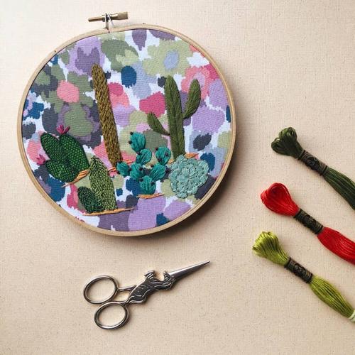 New Craft Supplies > Cactus Peel Stick and Stitch Hand Embroidery