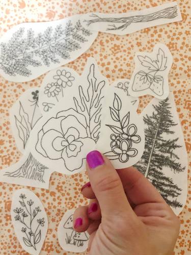 Winter Botanical - Peel, Stick, and Stitch Hand Embroidery
