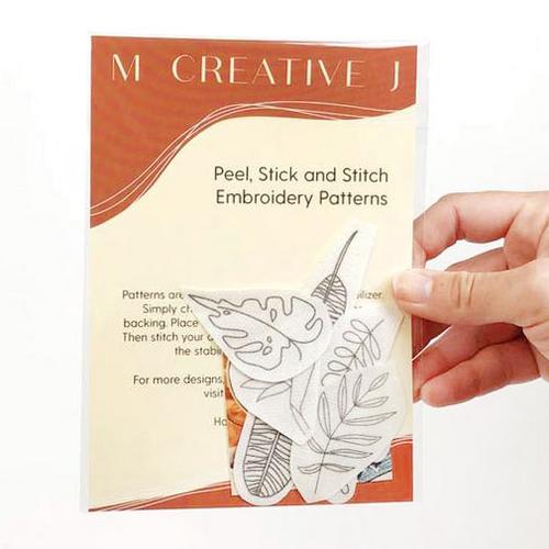 M Creative J > Embroidery Patterns > Tropical Plants Peel Stick