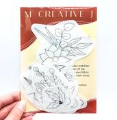 Holiday Botanicals Peel Stick and Stitch Hand Embroidery Patterns - M Creative J
