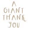 Giant Thank You Glimmer Hot Foil Plate - Spellbinders
