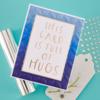 This Card is Full of Hugs Glimmer Hot Foil Plate - Spellbinders