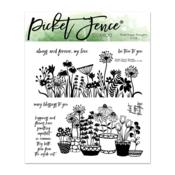 Plant Happy Thoughts Stamp Set - Picket Fence Studios