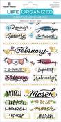 Creative Journaling Monthly II Planner Stickers - Paper House Productions