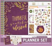 Undated Thankful Grateful Blessed Mini Weekly Planner Set - Paper House Productions