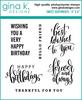Sweet Sentiments Clear Stamps - Gina K Designs