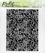 A2 Rose Lines Stencil - Picket Fence Studios