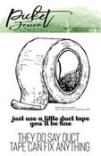 Duct Tape Can Fix Anything Stamp Set - Picket Fence Studios