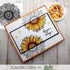 A Sunflower Stamp Set - Picket Fence Studios