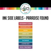 Paradise Found Ink Pad Side Labels - Catherine Pooler