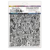 Jumbled Letters Collage Paper - Dina Wakley MEdia - Ranger