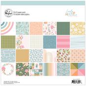 Lovely Blooms 12x12 Paper Pack - Pinkfresh Studio