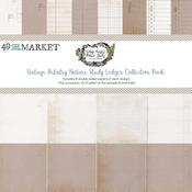 Vintage Artistry Nature Study Ledger 12x12 Collection Pack - 49 and Market
