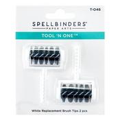White Tool 'n One Replacement Brush Tips - Spellbinders