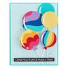 Color Block Balloons Etched Dies - Spellbinders