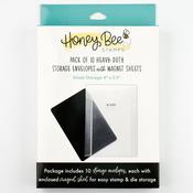 Bee Creative - 4x5.5 Small Storage Pockets with Magnets - Honey Bee Stamps