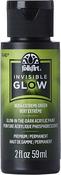 Extreme Green - Folkart Invisible Glow Acrylic Paint 2oz
