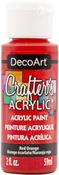 Red Orange - Crafter's Acrylic All-Purpose Paint 2oz