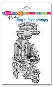 Mini Birdhouse Bank - Stampendous Cling Stamp