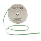Sage Green - Craft Perfect Double Face Satin Ribbon 3mmX5m